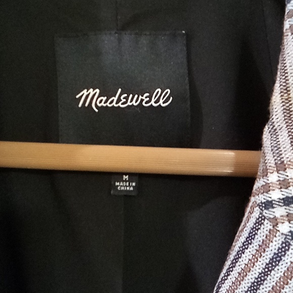 Madewell Plaid Double-Breasted Women's Jacket - Picture 2 of 4